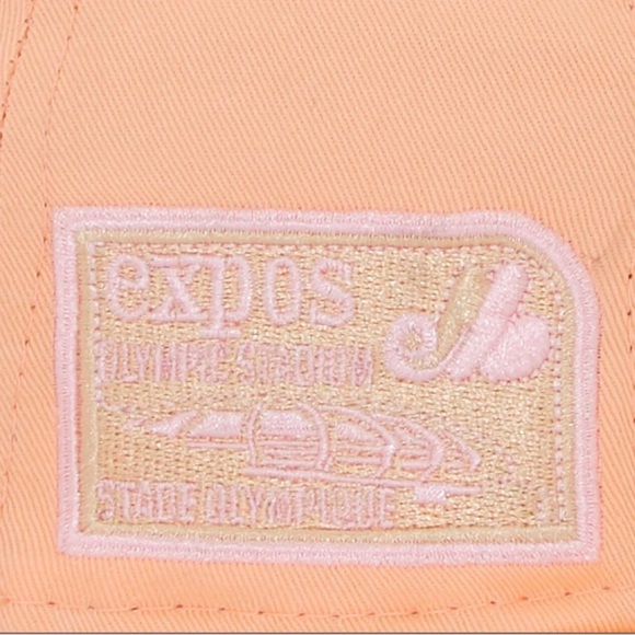 New Era | Montreal Expo Peaches/Cream Olympic Stadium Patch Fitted Hat/Cap | NEW - Picture 15 of 16
